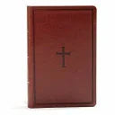 KJV Large Print Personal Size Reference Bible, Brown Leathertouch - stevensbooks