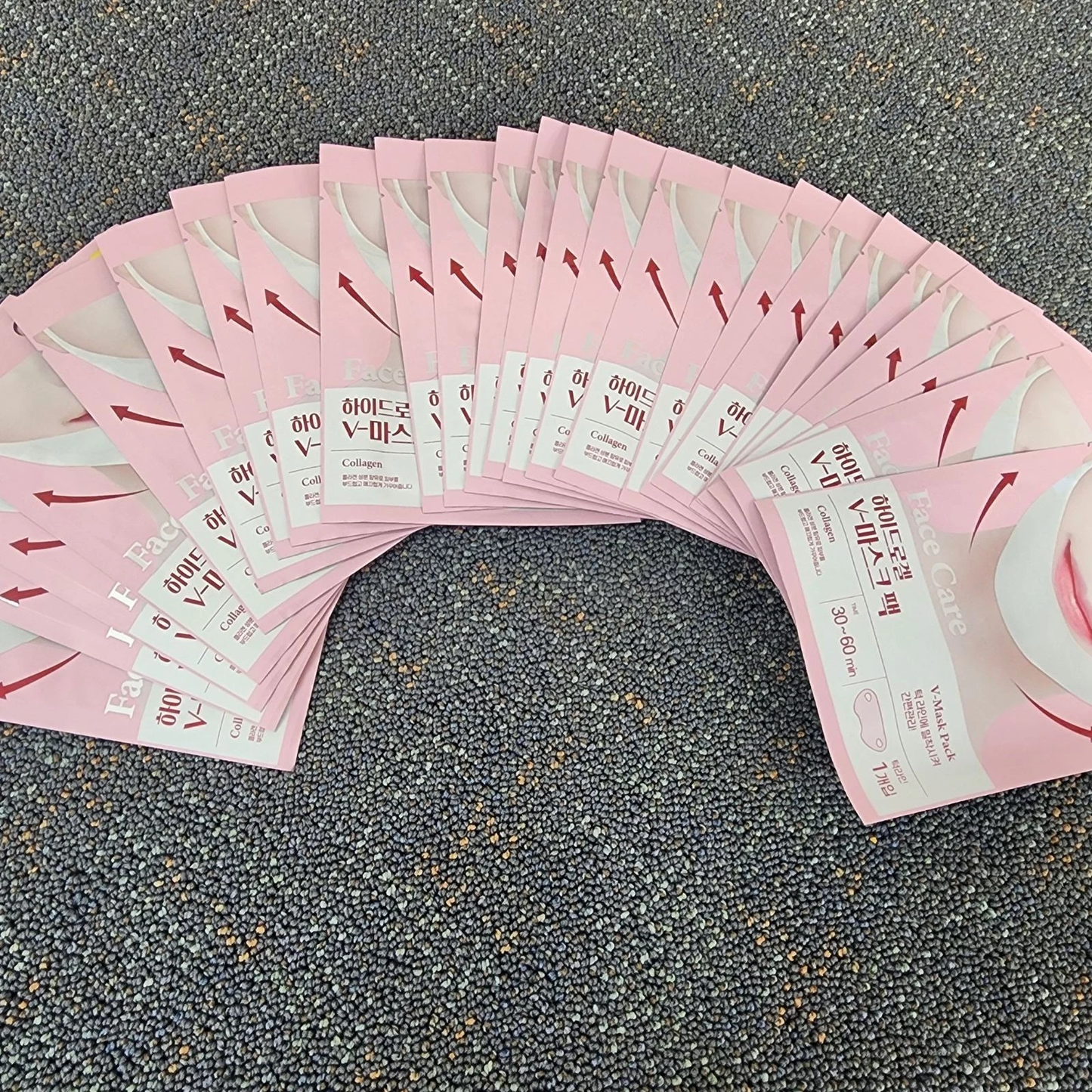 5 Pcs Mein Korean Hydrogel V Line Mask Pack Jawline Lift and Collagen Firming Care