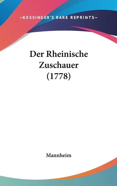 Der Rheinische Zuschauer (1778) - stevensbooks
