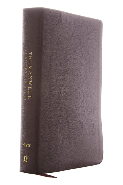 Niv, Maxwell Leadership Bible, 3rd Edition, Premium Bonded Leather, Burgundy, Comfort Print - Ingram