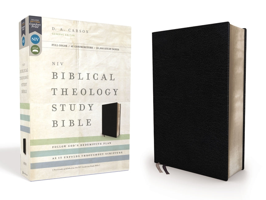 NIV, Biblical Theology Study Bible, Bonded Leather, Black, Indexed, Comfort Print: Follow God's Redemptive Plan as It Unfolds Throughout Scripture - Ingram