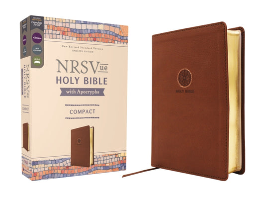 Nrsvue, Holy Bible with Apocrypha, Compact, Leathersoft, Brown, Comfort Print - Ingram