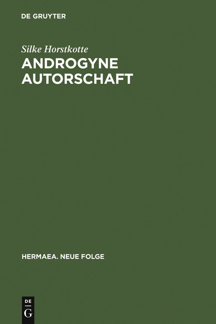 Androgyne Autorschaft (Reprint 2011) - Ingram