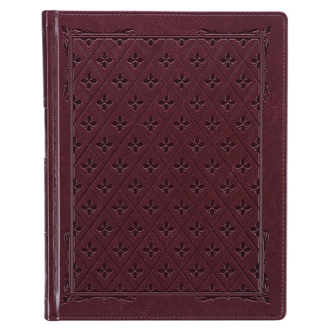 KJV Holy Bible, Large Print Note-Taking Bible, Faux Leather Hardcover - King James Version, Burgundy - Ingram