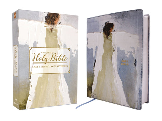 Amplified Holy Bible, Anne Neilson Angel Art Series, Leathersoft, Blue - Ingram