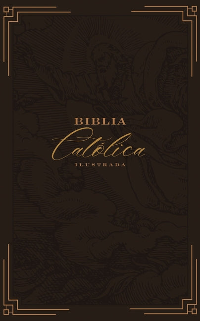 Biblia Católica, Ilustrada, Piel Genuina, Café, Comfort Print - Ingram