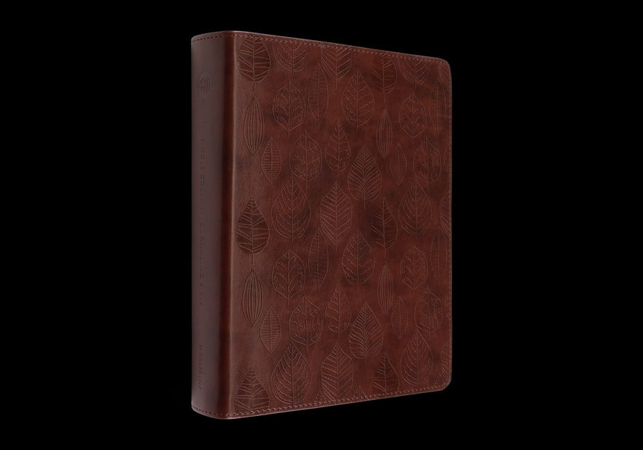 ESV Single Column Journaling Bible (Trutone, Chestnut, Leaves Design) - Ingram