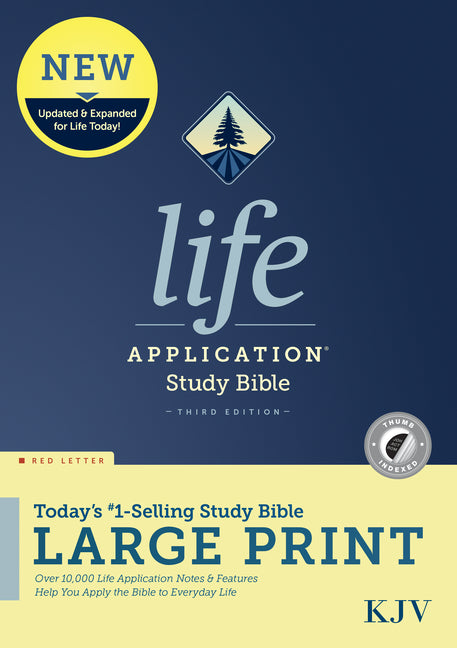 KJV Life Application Study Bible, Third Edition, Large Print (Hardcover, Indexed, Red Letter) - Ingram