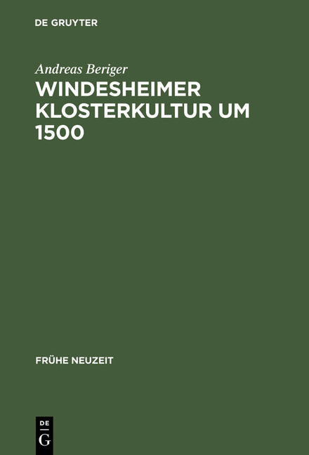 Windesheimer Klosterkultur um 1500 (Reprint 2012) - Ingram