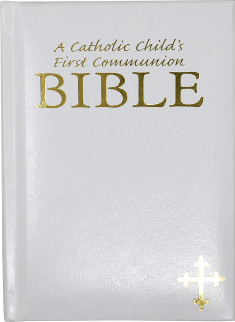 Catholic Child's First Communion Bible-OE (White) - Ingram
