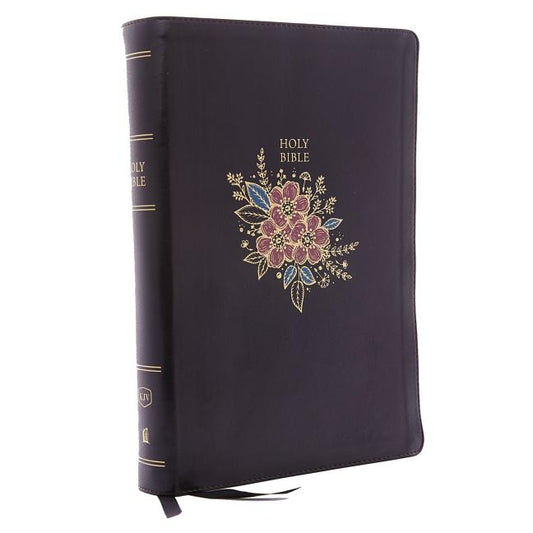 KJV, Deluxe Reference Bible, Super Giant Print, Imitation Leather, Black, Indexed, Red Letter Edition - Ingram