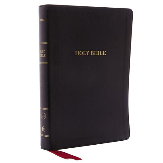 KJV, Deluxe Reference Bible, Giant Print, Imitation Leather, Black, Red Letter Edition - Ingram