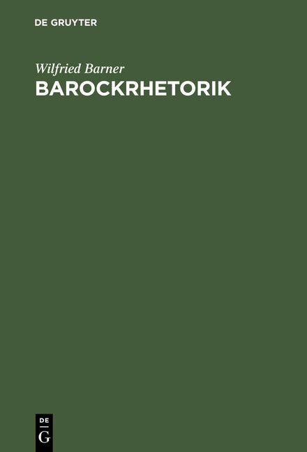 Barockrhetorik (2. Unverand. Auflage) - Ingram