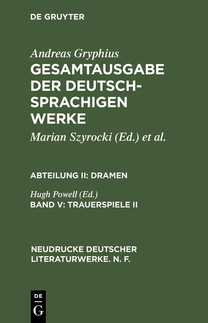 Trauerspiele II (Reprint 2013) - Ingram