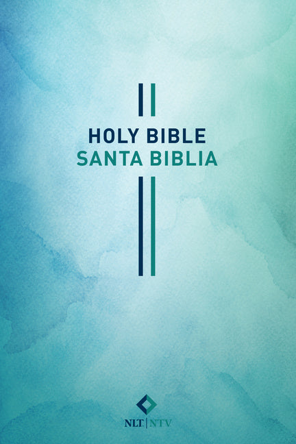 Bilingual Bible / Biblia Bilingüe Nlt/Ntv (Softcover, Blue Watercolor) - Ingram