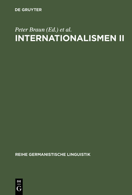 Internationalismen II (Reprint 2013) - Ingram