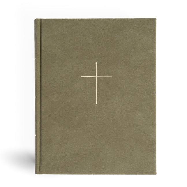 CSB Illustrator's Notetaking Bible, Large Print Edition, Sage Suedesoft Leathertouch Over Board - Ingram