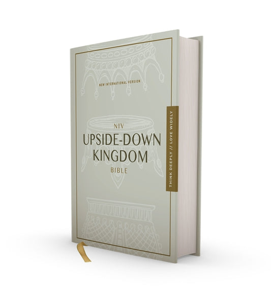 Niv, Upside-Down Kingdom Bible, Hardcover, Gray, Comfort Print: Think Deeply // Love Widely - Ingram