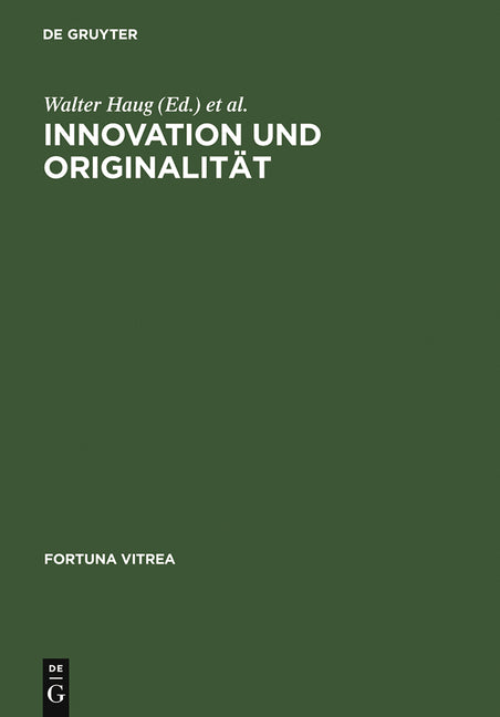 Innovation Und Originalität (Reprint 2012) - Ingram