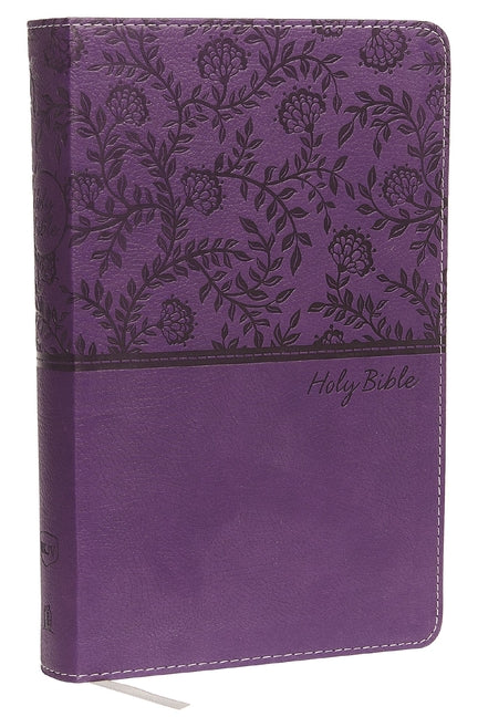 NKJV, Deluxe Gift Bible, Imitation Leather, Purple, Red Letter Edition - Ingram