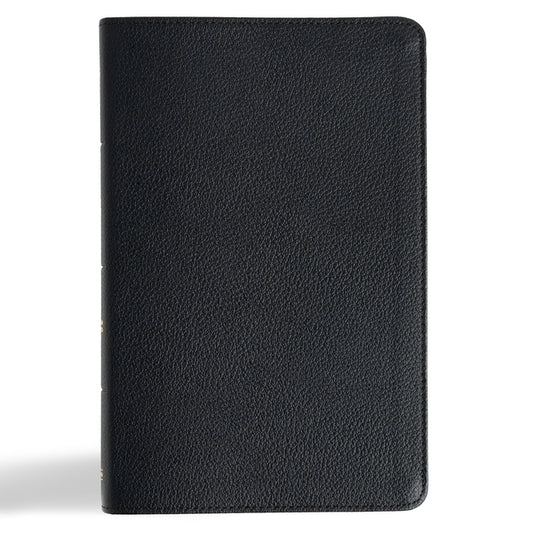 CSB Thinline Bible, Anglicised Edition, Black Genuine Leather (Anglicised) - Ingram