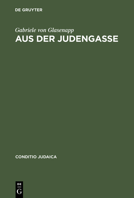 Aus der Judengasse (Reprint 2014) - Ingram
