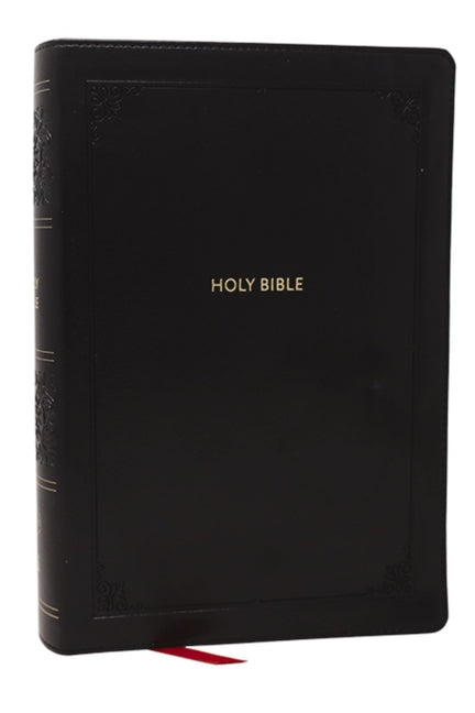 KJV Giant Print End-Of-Verse Reference Bible, Black Leathersoft, Red Letter, Comfort Print - Ingram