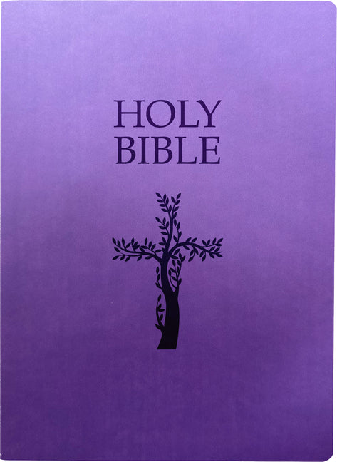 KJV Holy Bible, Cross Design, Large Print, Royal Purple Ultrasoft: (Red Letter, 1611 Version) - Ingram