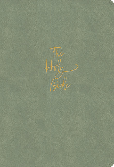KJV Super Giant Print Reference Bible, Sage Suedesoft Leathertouch - Ingram
