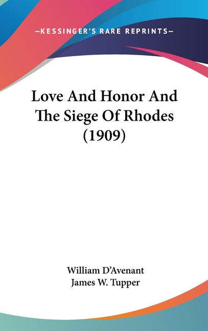 Love And Honor And The Siege Of Rhodes (1909) - Ingram