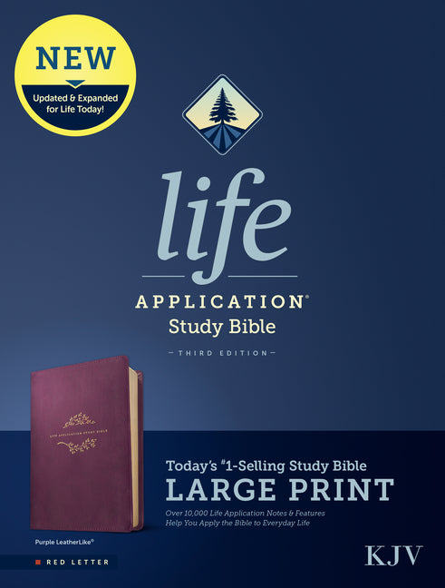 KJV Life Application Study Bible, Third Edition, Large Print (Leatherlike, Purple, Red Letter) - Ingram