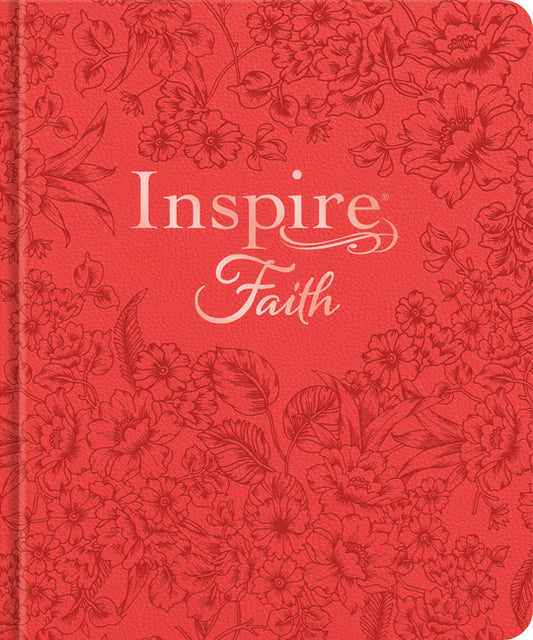 Inspire Faith Bible Nlt, Filament Enabled (Hardcover Leatherlike, Coral Blooms): The Bible for Coloring & Creative Journaling - Ingram