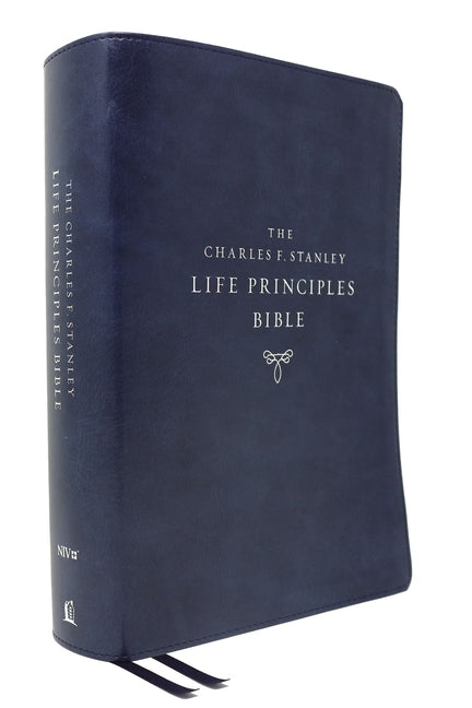 Niv, Charles F. Stanley Life Principles Bible, 2nd Edition, Leathersoft, Blue, Comfort Print: Holy Bible, New International Version - Ingram