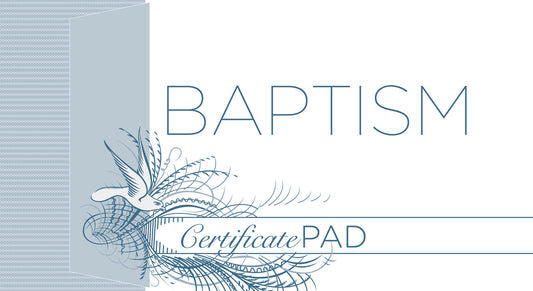 Baptism Certificate Pad (25 Count): Romans 6:3-4 (Kjv) - Ingram