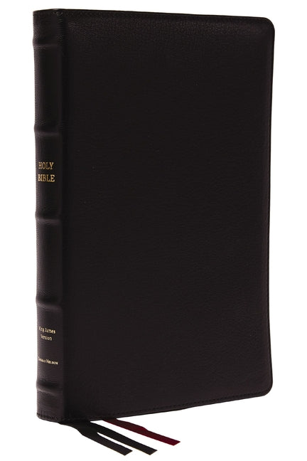 KJV Holy Bible: Large Print Thinline, Black Goatskin Leather, Premier Collection, Red Letter, Comfort Print (Thumb Indexed): King James Version - Ingram