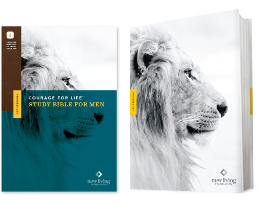 NLT Courage for Life Study Bible for Men, Filament Enabled (Hardcover) - Ingram