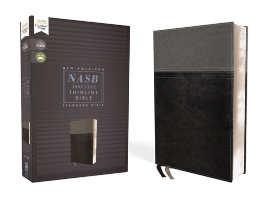 Nasb, Thinline Bible, Leathersoft, Black, Red Letter Edition, 1995 Text, Comfort Print - Ingram