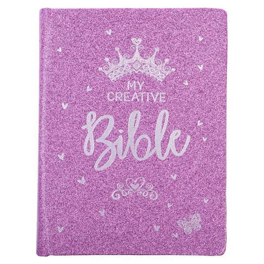 ESV My Creative Bible for Girls Faux Leather Hc, Purple Glitter - Ingram