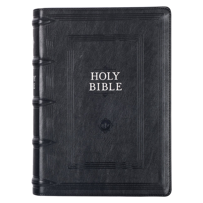KJV Study Bible, Standard Print Faux Leather - Thumb Index, King James Version Holy Bible, Black - Ingram