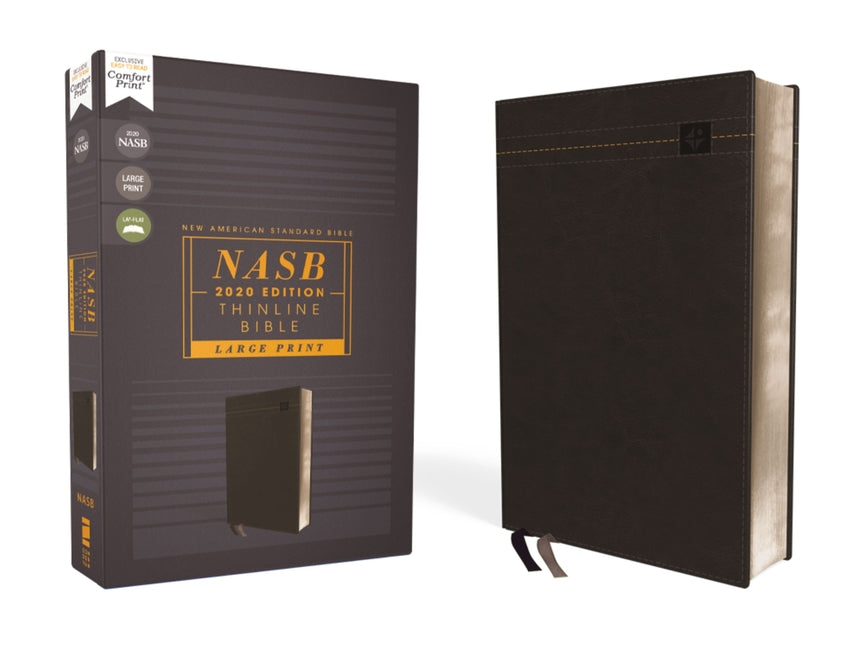 Nasb, Thinline Bible, Large Print, Leathersoft, Black, Red Letter Edition, 2020 Text, Comfort Print - Ingram