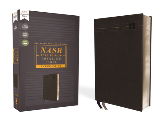 Nasb, Thinline Bible, Large Print, Leathersoft, Black, Red Letter Edition, 2020 Text, Comfort Print - Ingram