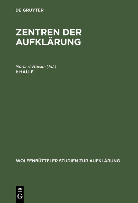 Halle: Aufklärung Und Pietismus (Reprint 2012) - Ingram