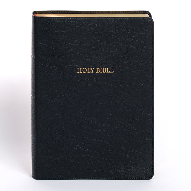 NASB Super Giant Print Reference Bible, Black Leathertouch, Indexed - Ingram