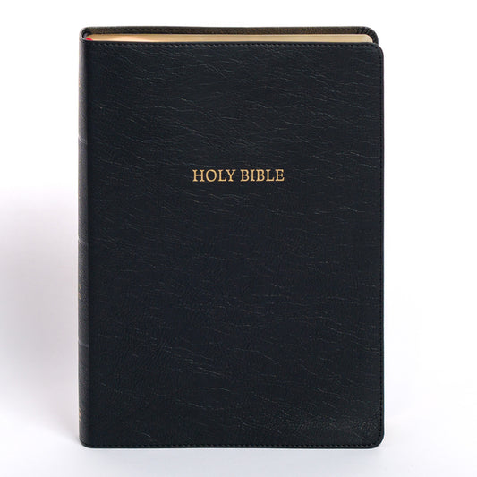 NASB Super Giant Print Reference Bible, Black Leathertouch, Indexed - Ingram