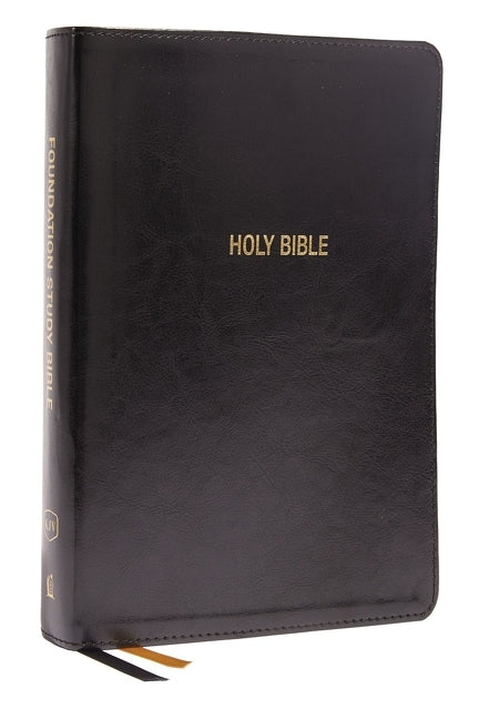 Kjv, Foundation Study Bible, Large Print, Leathersoft, Black, Red Letter, Thumb Indexed, Comfort Print: Holy Bible, King James Version - Ingram