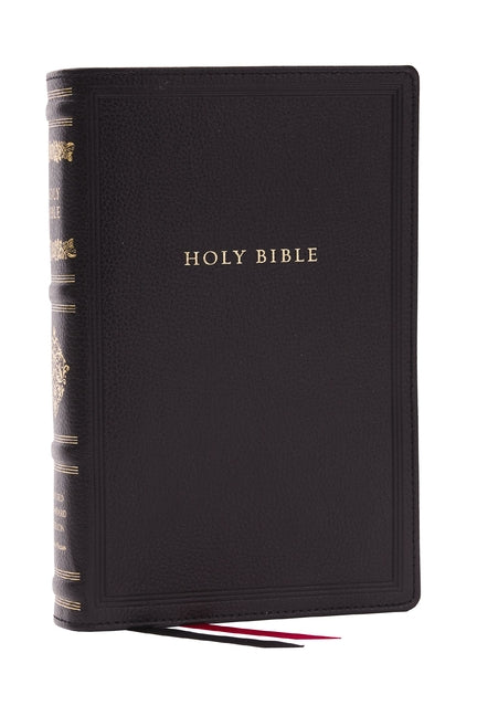 RSV Personal Size Bible with Cross References, Black Leathersoft, Thumb Indexed, (Sovereign Collection) - Ingram