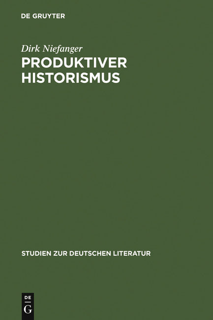 Produktiver Historismus (Reprint 2011) - Ingram