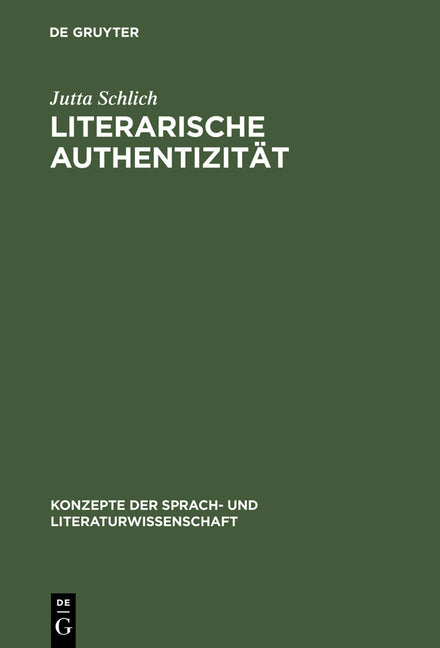 Literarische Authentizität: Prinzip Und Geschichte (Reprint 2013) - Ingram