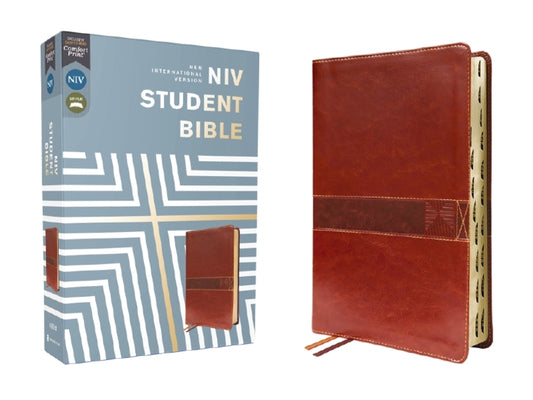 Niv, Student Bible, Leathersoft, Brown, Thumb Indexed, Comfort Print - Ingram
