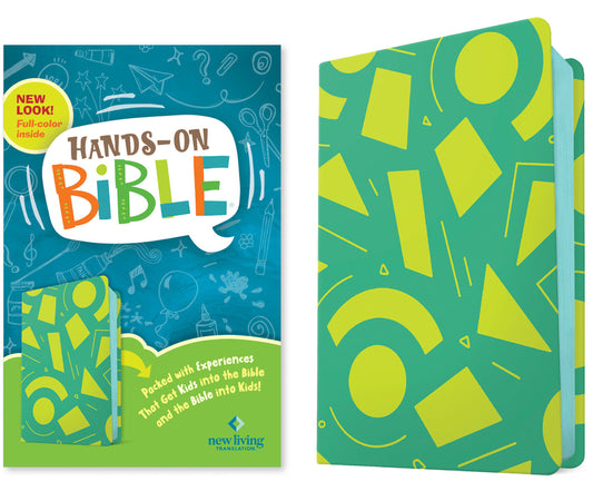 NLT Hands-On Bible, Third Edition (Leatherlike, Green Lines and Shapes) - Ingram
